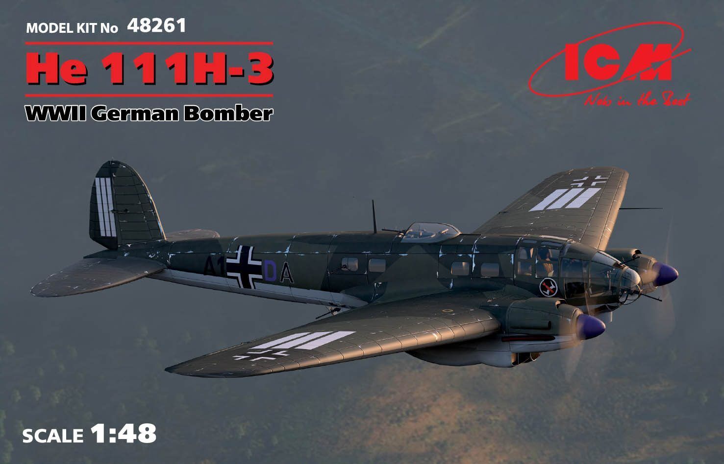 ICM 1/48 He 111H-3 WWII German Bomber