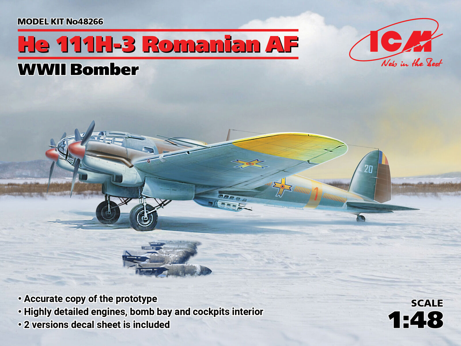 ICM 1/48 He 111H-3 Romanian AF WWII Bomber