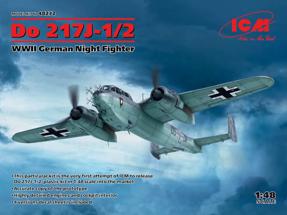 ICM 1/48 Do 217J-1/2 WWII German Night Fighter