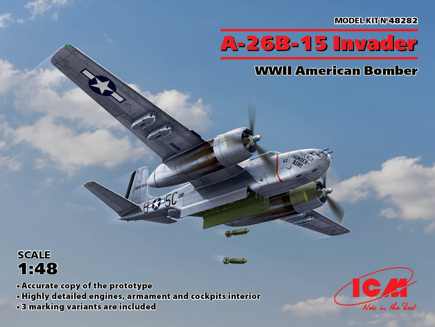 ICM 1/48 A-26B-15 Invader WWII American Bomber