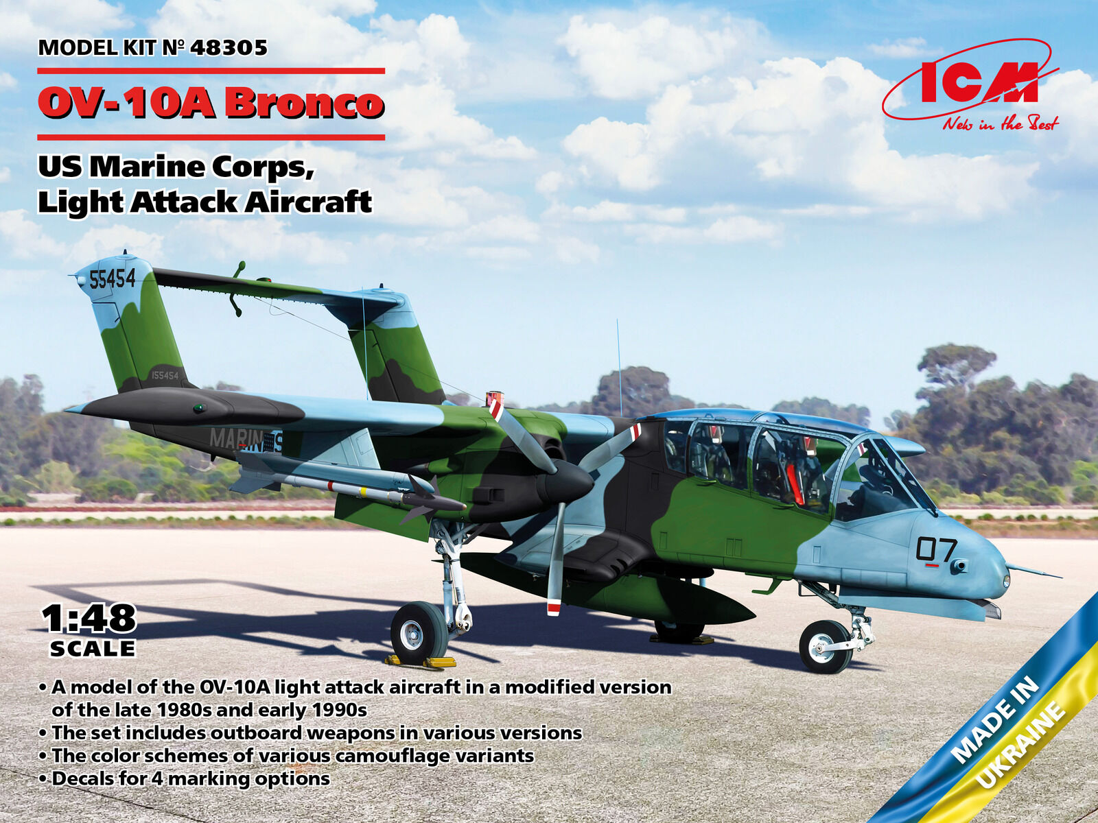 ICM 1/48 OV-10? Bronco US Marine Corps Light Attack Aircraft
