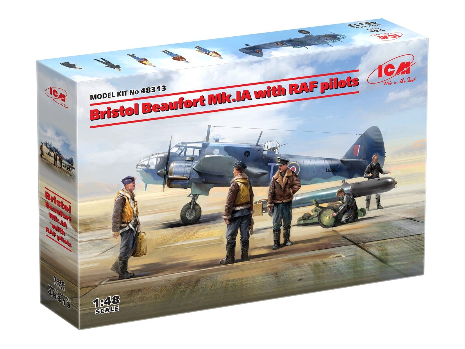 ICM 1/48 Bristol Beaufort Mk.IA with RAF pilots