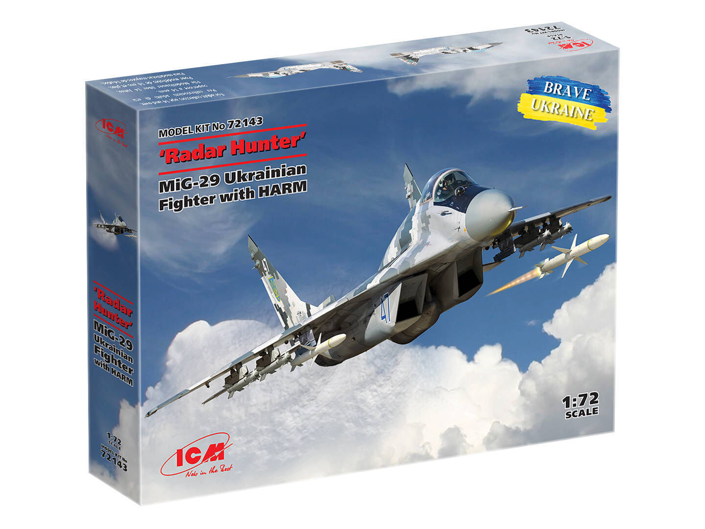 ICM 1/72 Radar Hunter' MiG-29 '9-13' Ukrainian Fighter with