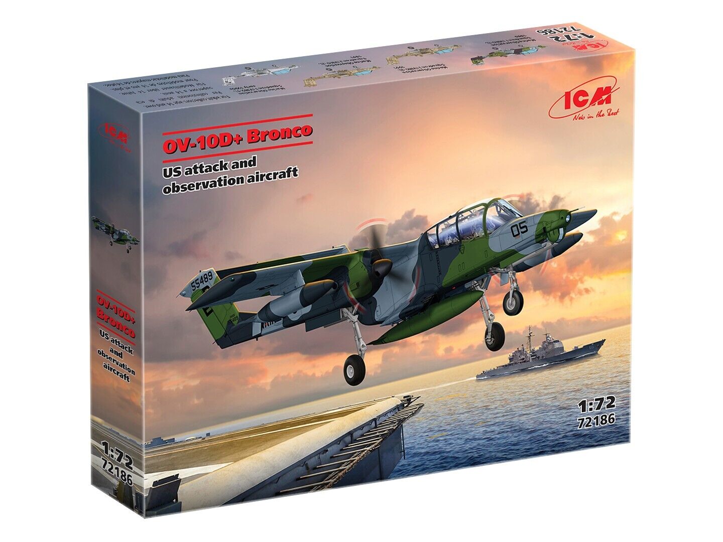 ICM 1/72 OV-10D+ Bronco US Attack and observation Aircraft