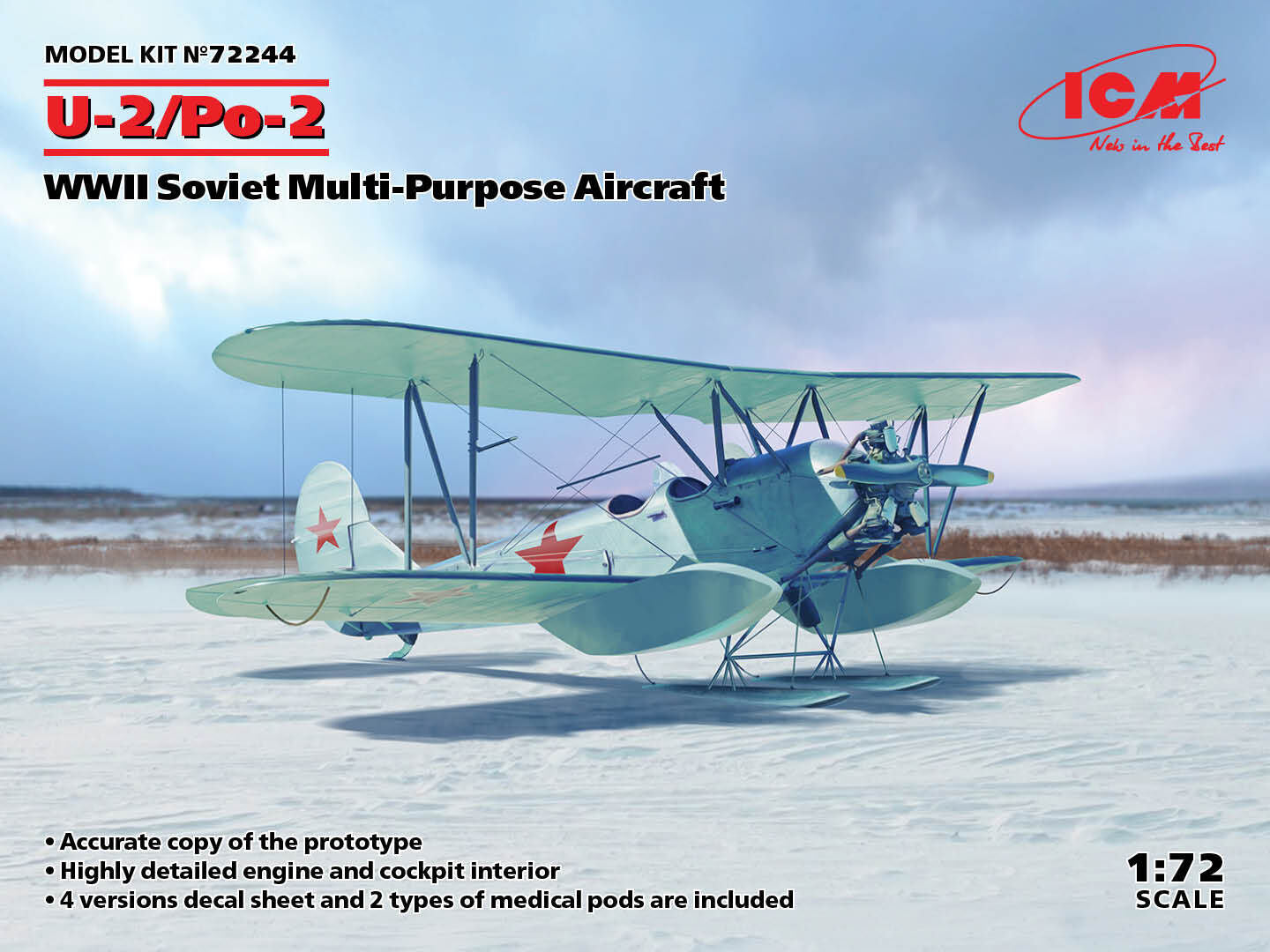 ICM 1/72 U-2/Po-2 WWII Soviet Multi-Purpose Aircraft