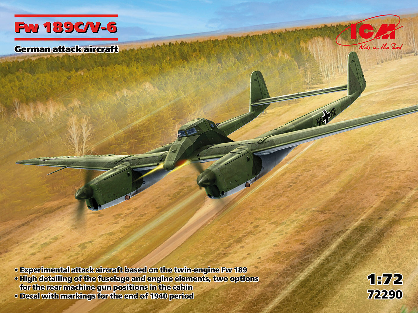 ICM 1/72 Fw 189C/V-6 German Attack Aircraft