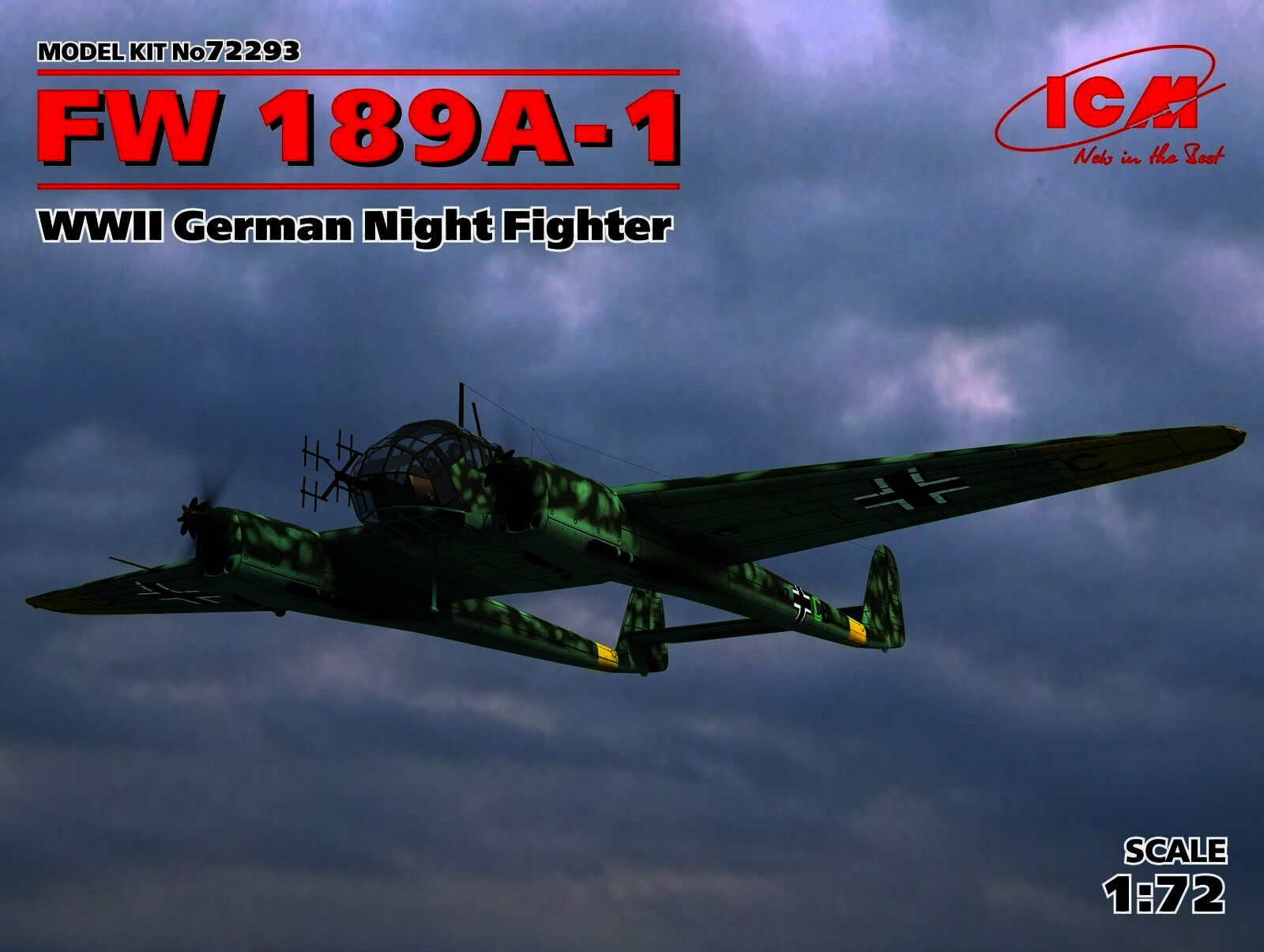 ICM 1/72 FW 189A-1 WWII German Night Fighter
