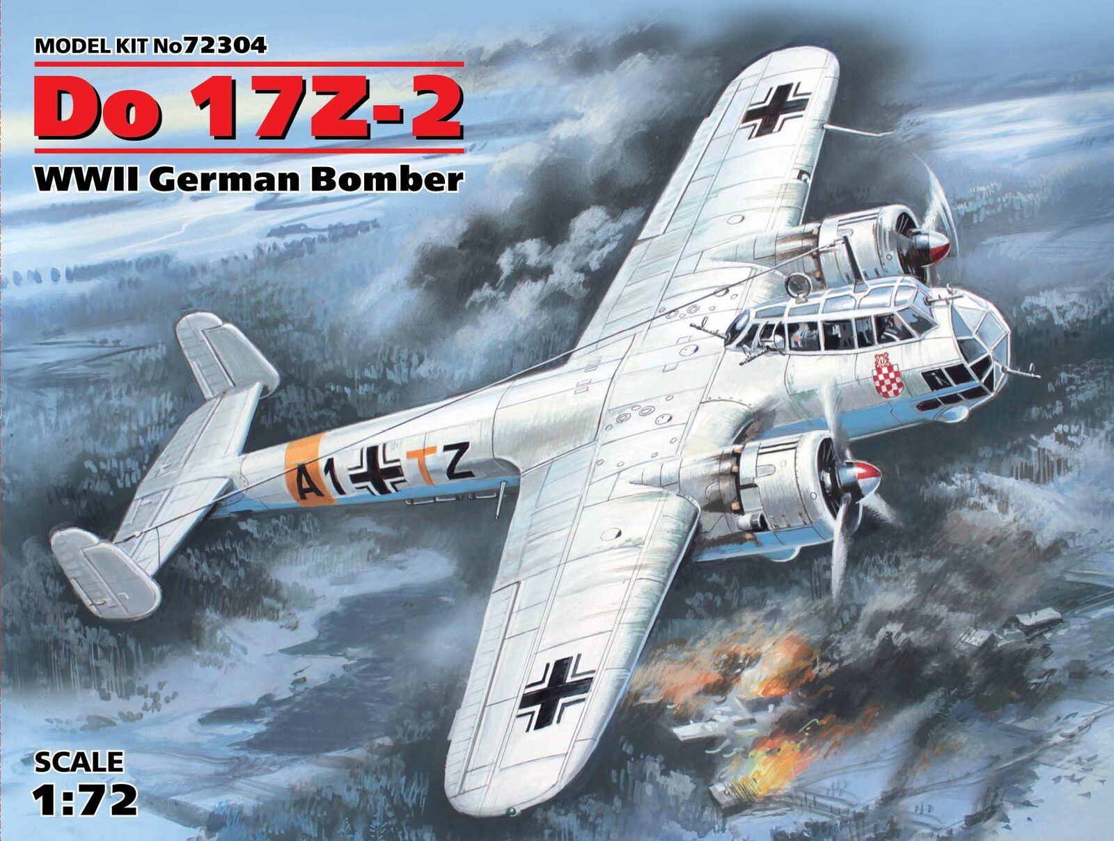ICM 1/72 Do 17Z-2 WWII German Bomber