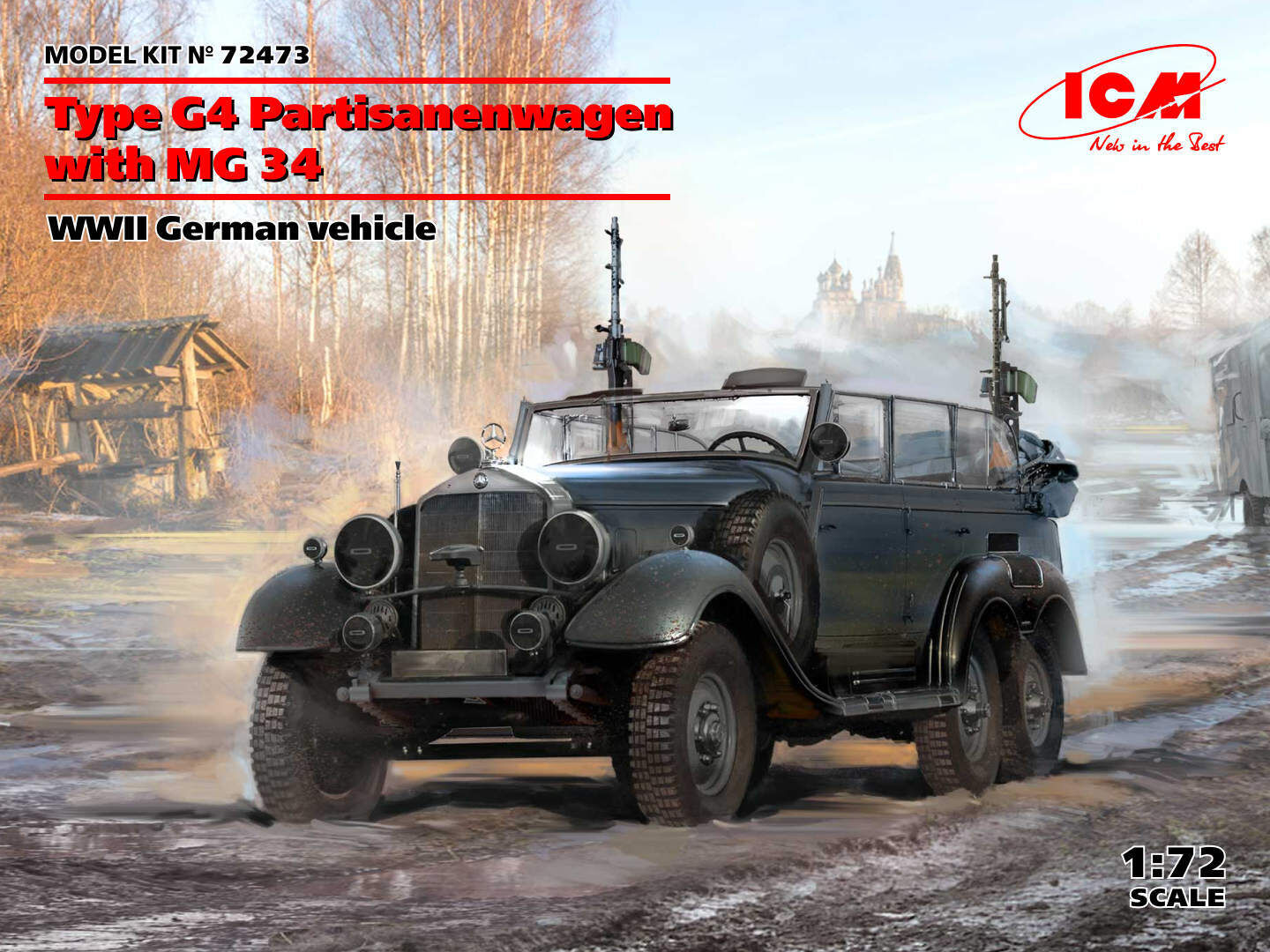 ICM 1/72 Type G4 Partisanenwagen with MG 34 WWII German