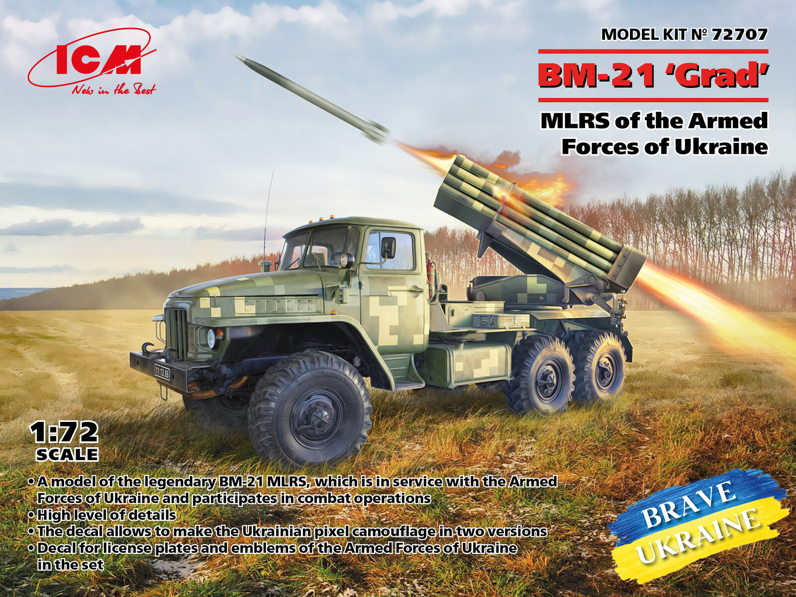 ICM 1/72 BM-21 'Grad' MLRS of the Armed Forces of Ukraine