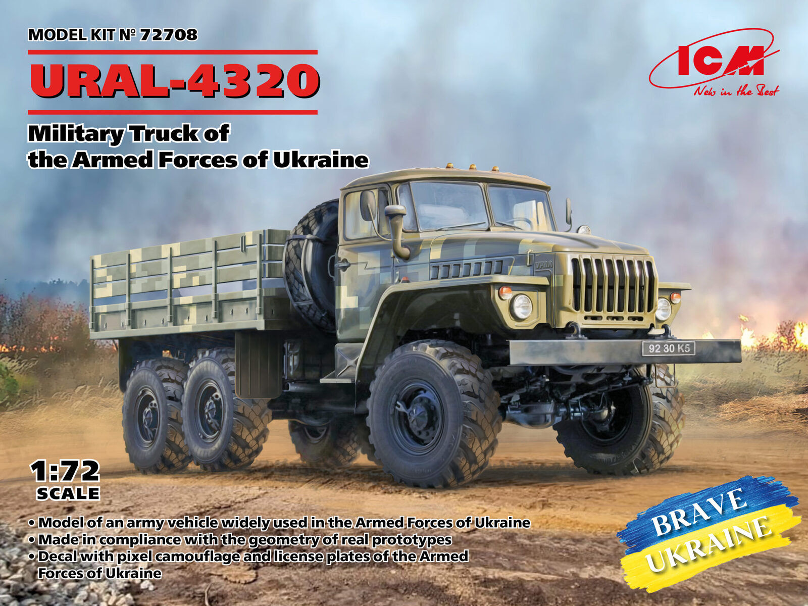 ICM 1/72 URAL-4320 Military Truck of the Armed Forces of