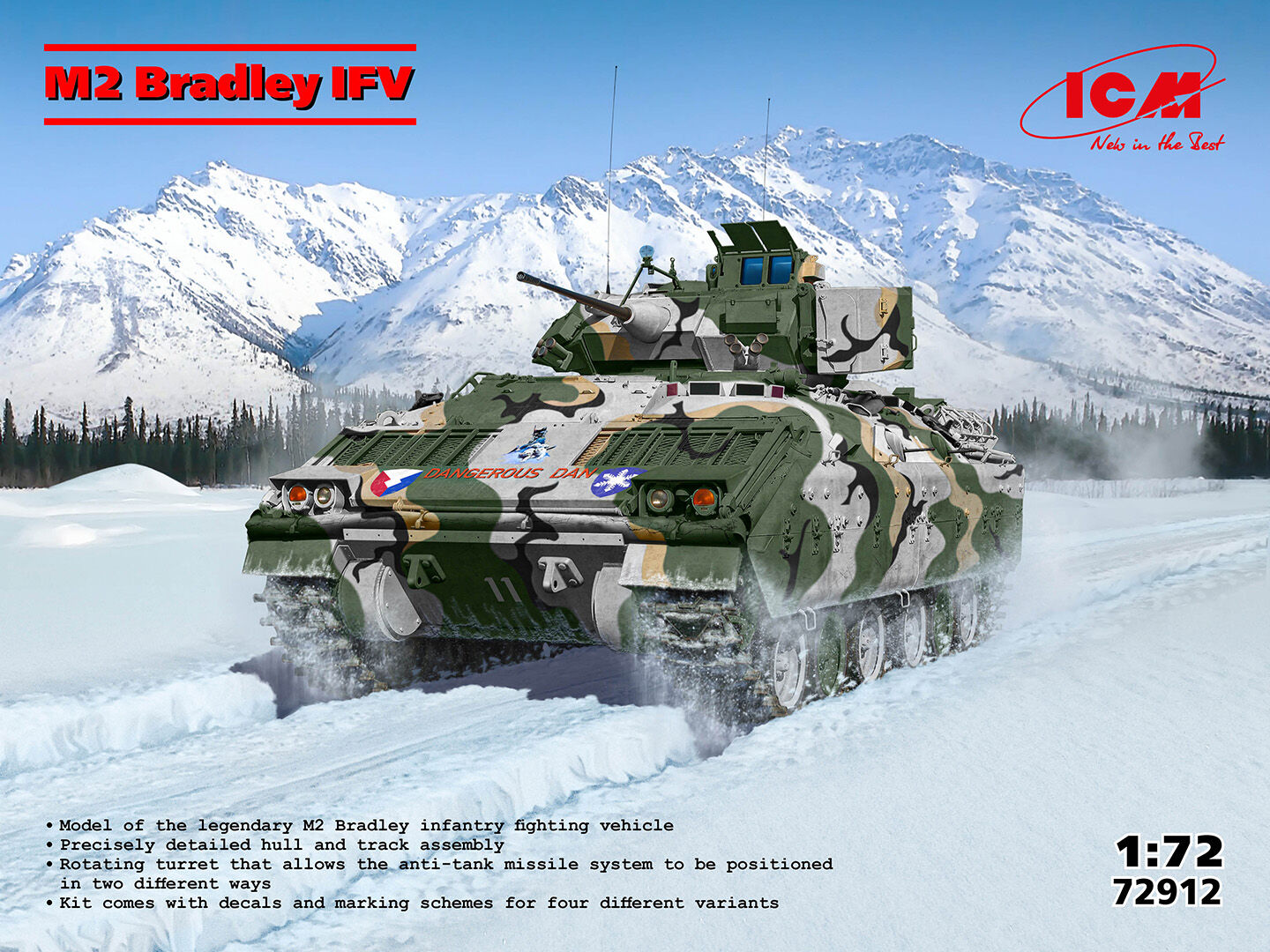 ICM 1/72 M2 Bradley US Infantry Fighting Vehicle