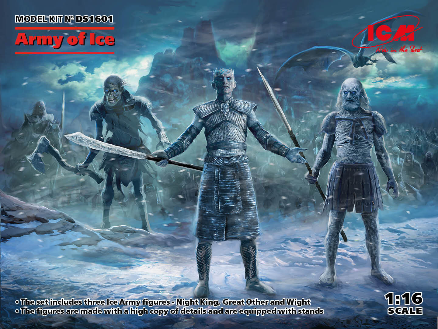 ICM 1/16 Army of Ice (Night King) Diorama Set