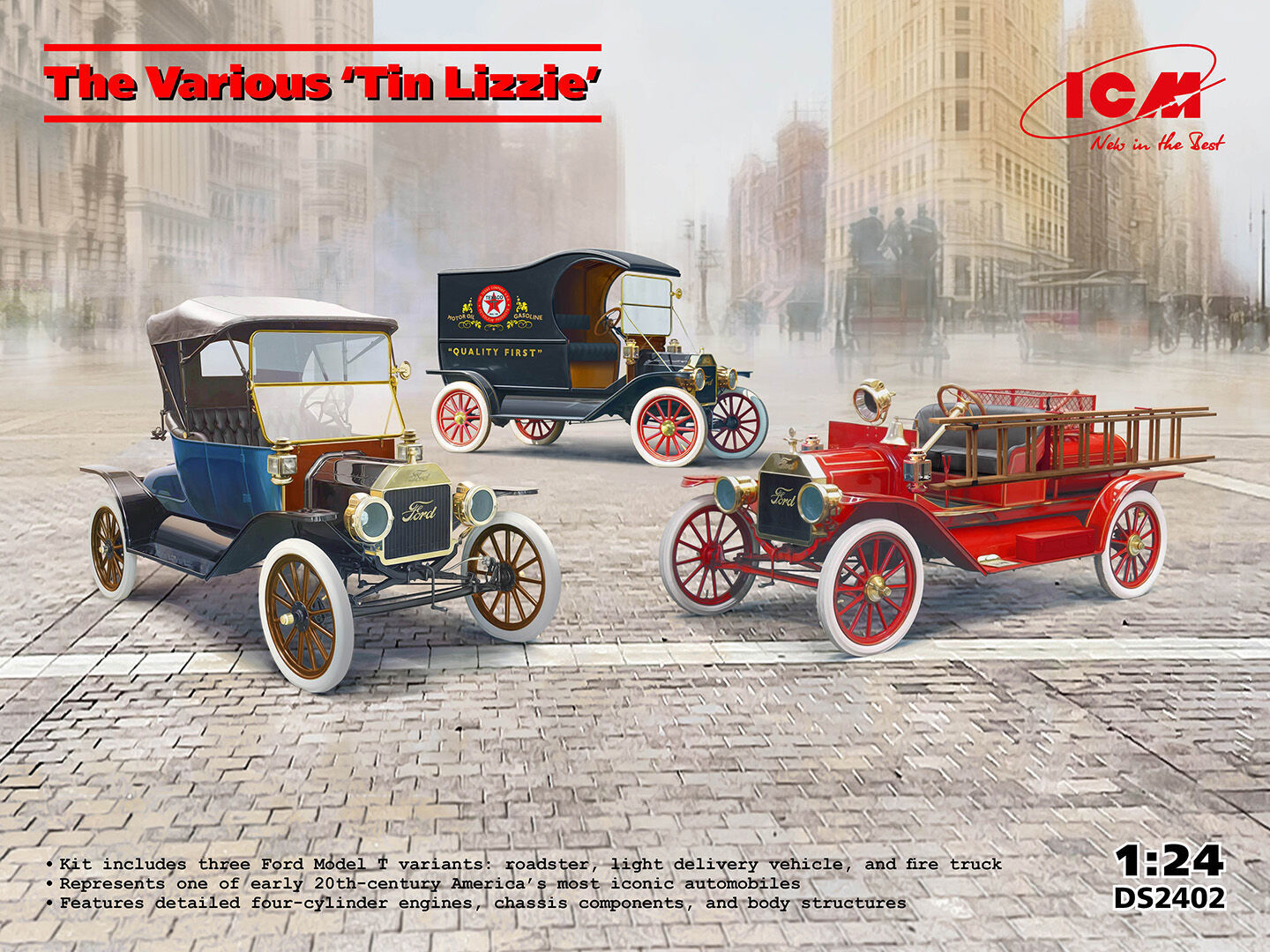 ICM 1/24 The Various 'Tin Lizzie' Diorama Set