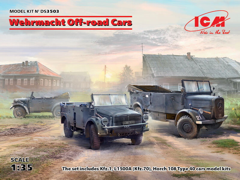 ICM 1/35 Wehrmacht Off-road Cars Diorama Set