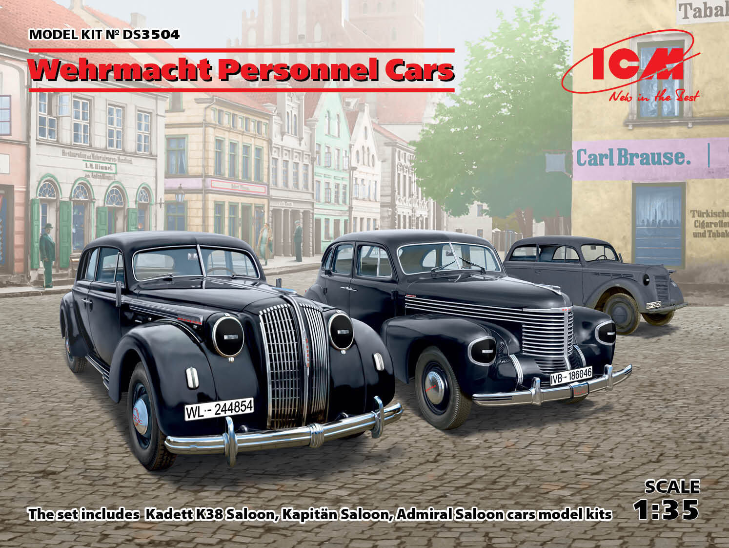 ICM 1/35 Wehrmacht Personnel Cars Diorama Set