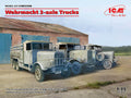 ICM 1/35 Wehrmacht 3-axle Trucks Diorama Set