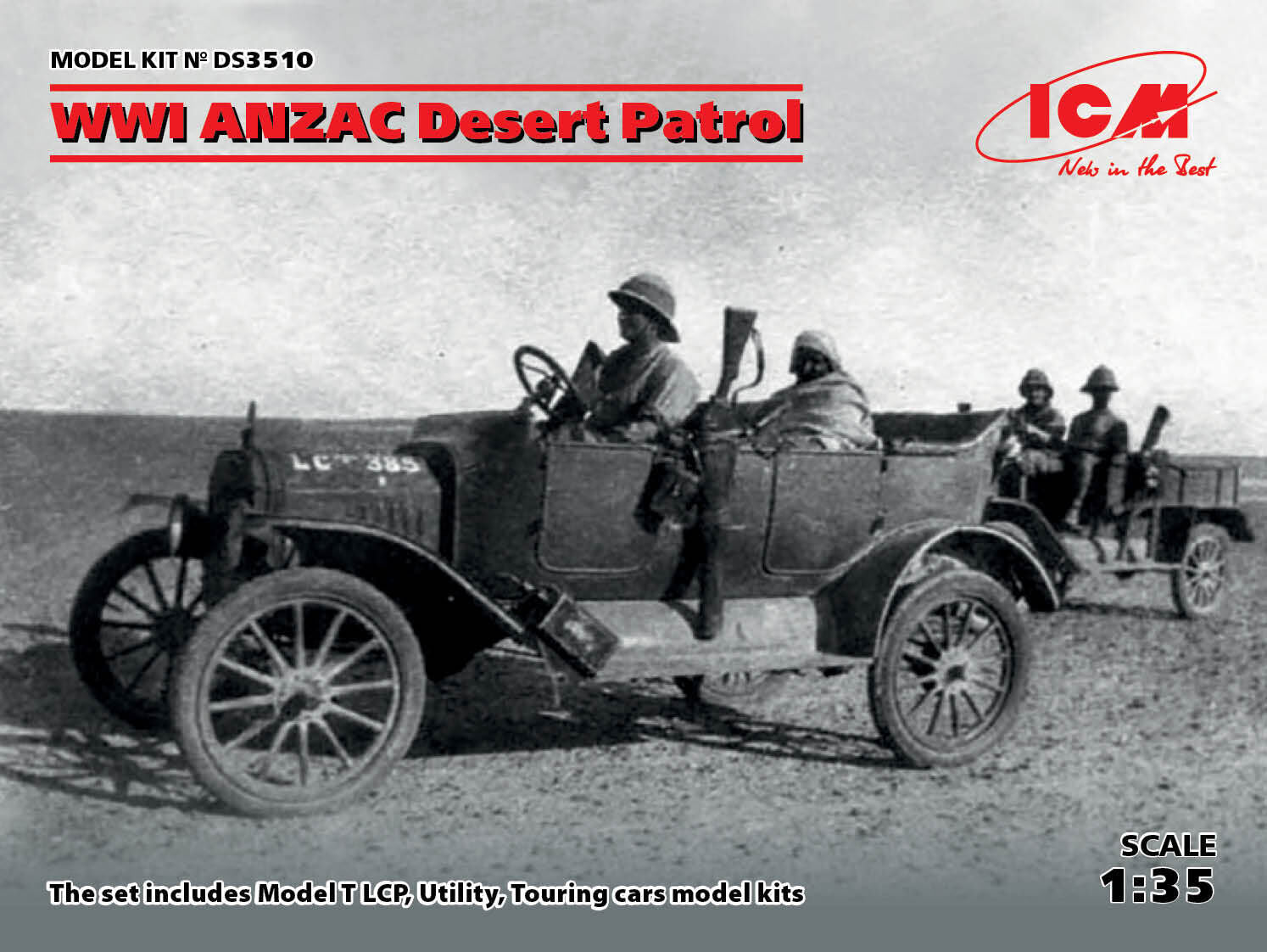 ICM 1/35 WWI ANZAC Desert Patrol *Aus Decals* Diorama Set