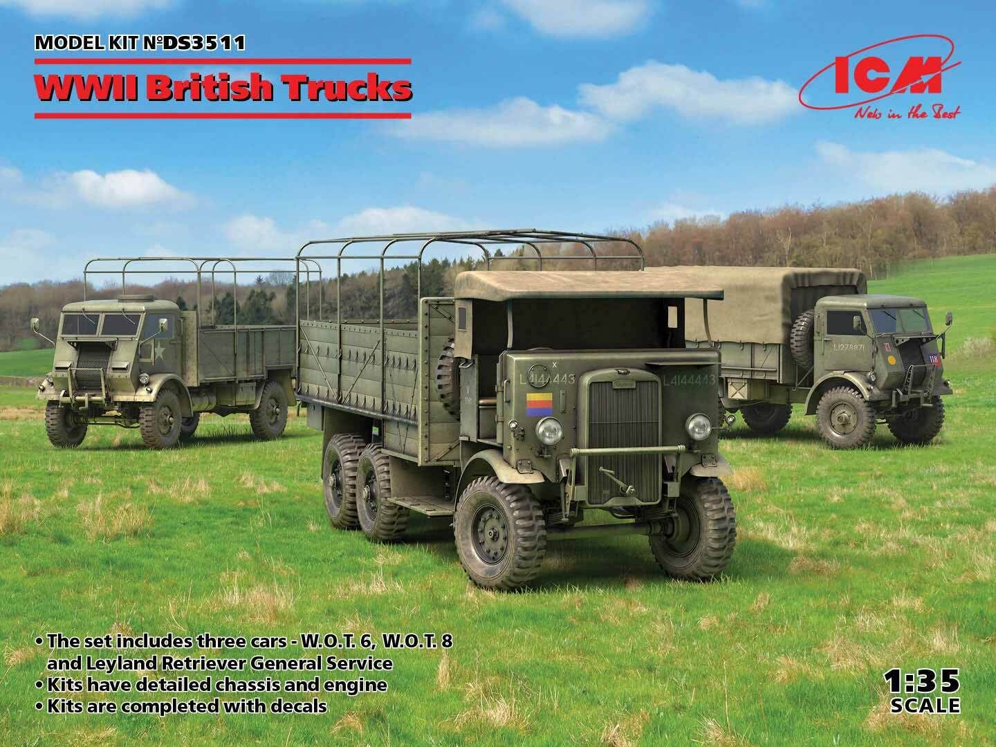 ICM 1/35 WWII British Trucks Diorama Set