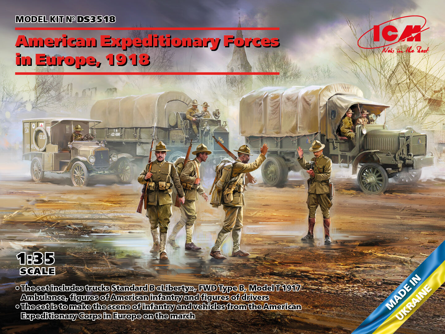 ICM 1/35 American Expeditionary Forces in Europe 1918 Diorama