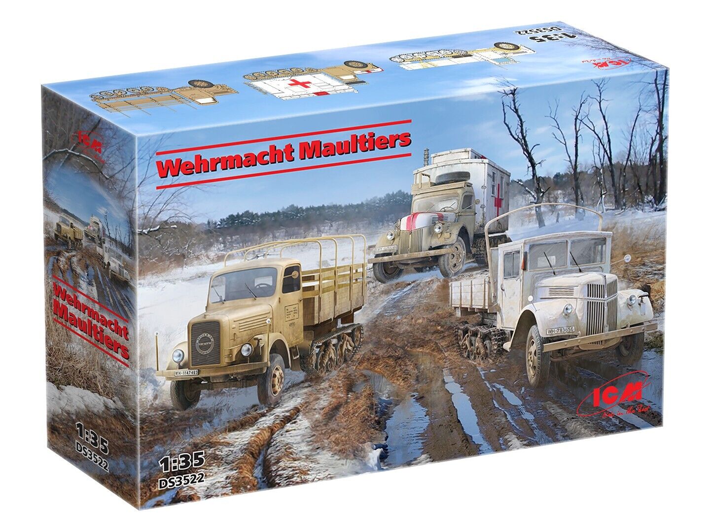 ICM 1/35 Wehrmacht Maultiers Diorama Set