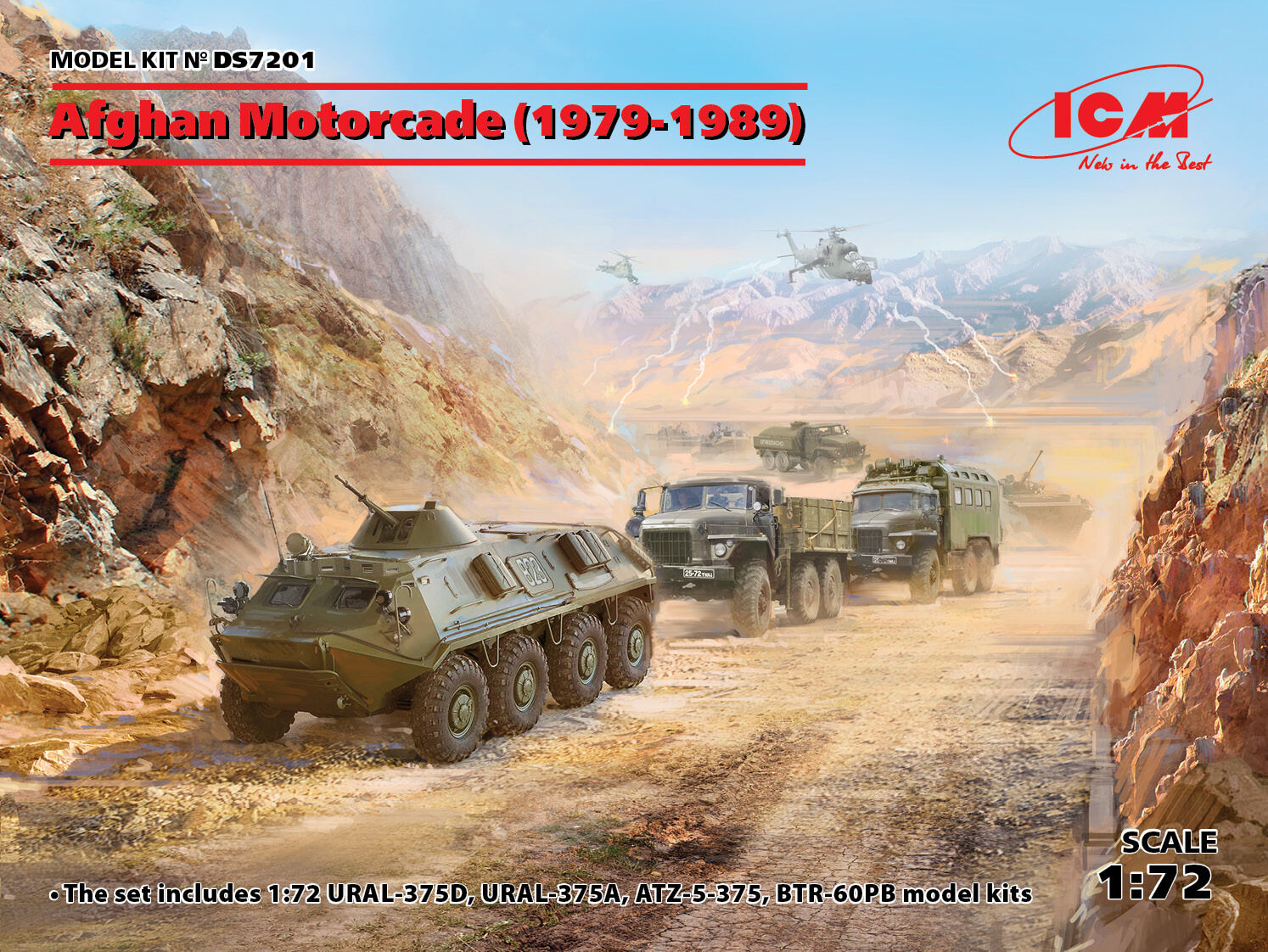 ICM 1/72 Afghan Motorcade (1979-1989) Diorama Set