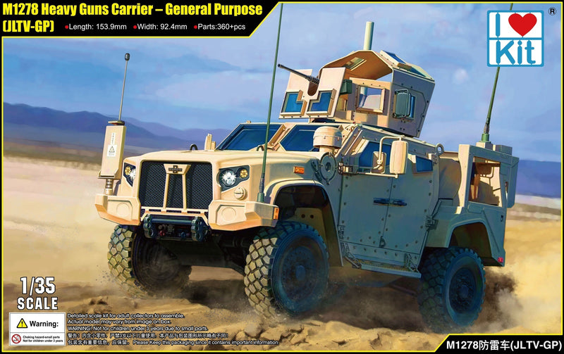 I Love Kit 63536 1/35 M1278 Heavy Guns Carrier General Purpose (JLTV-GP) - Hobby City NZ (8966361219309)