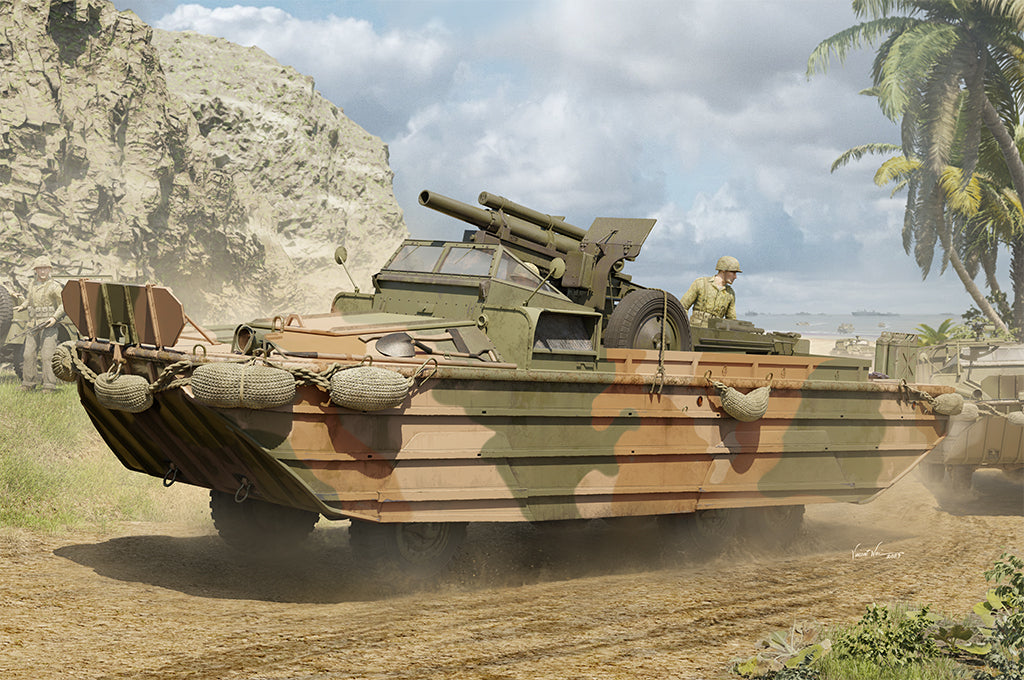 I Love Kit 63540 1/35 GMC DUKW-353 with 105mm Howitzer (8966361448685)