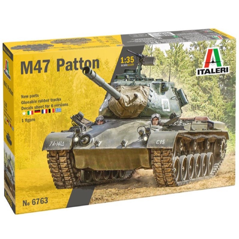 Italeri M47 Patton Military Vehicle Model Kit 1/35 - 6763