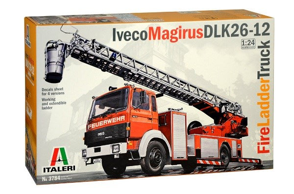 Italeri 3784 1/24 Iveco-Magirus DLK 26-12 Fire Ladder Truck - Hobby City NZ (7546193215725)