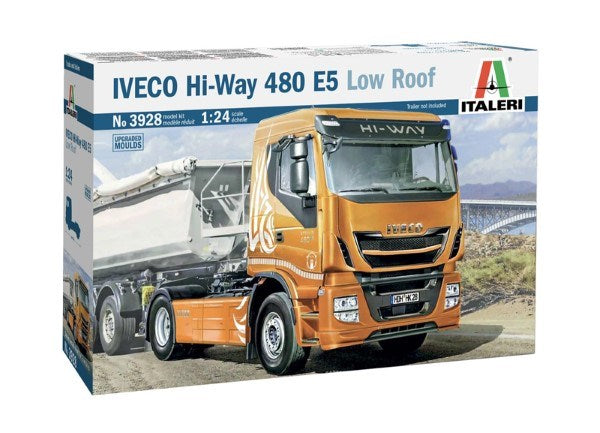 Italeri 3928 1/24 IVECO HI-WAY 480 E5 LOW ROOF - Hobby City NZ (7654701990125)