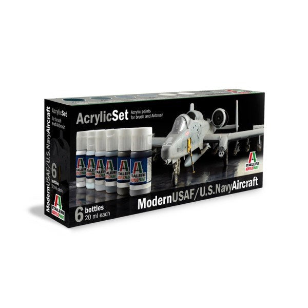 Italeri/Vallejo 431AP ITALERI/VALLEJO PAINT - USAF/USN MODERN - 6 PCS (8756645986541)