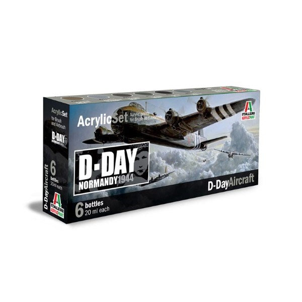 ITALERI/VALLEJO 445AP  PAINT - D-DAY AIRCRAFT - 6 PCS (8971079385325)