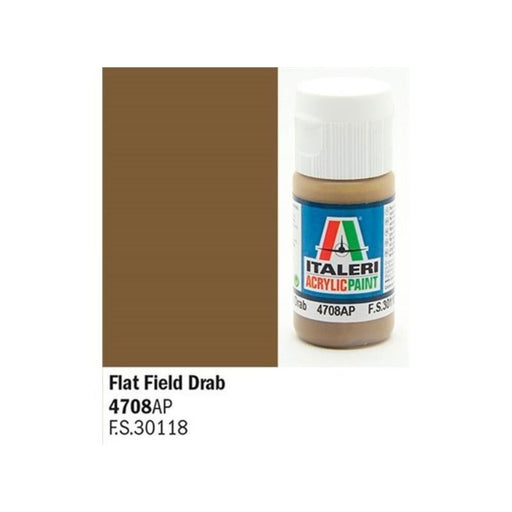 Italeri 4708 ITALERI/VALLEJO - FLAT FIELD DRAB - Hobby City NZ