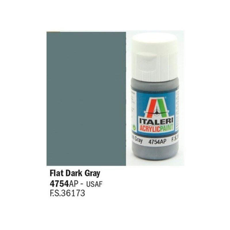 Vallejo by Italeri 4754 Paint FLAT DARK GREY