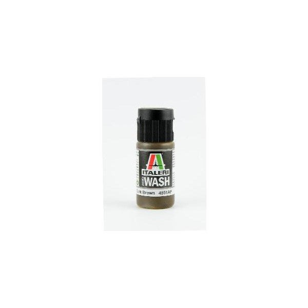 Vallejo by Italeri 4951 Model Wash: Dark Brown - Acrylic 20ml (7546235519213)