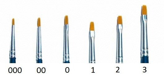 Italeri 52282 SYNTH ROUND BRUSH W/BROWN TIP 0/5 - Hobby City NZ