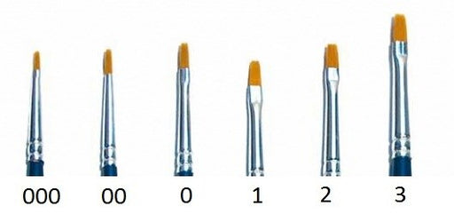 Italeri 52282 SYNTH ROUND BRUSH W/BROWN TIP 0/5 - Hobby City NZ