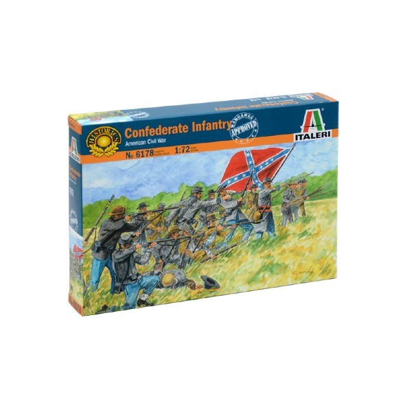 Italeri 6178 1/72 Confederate Infantry - American Civil War - Hobby City NZ (7882817831149)