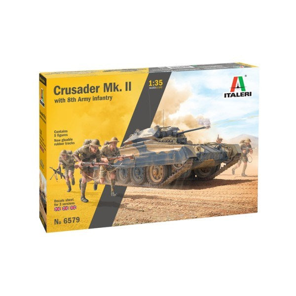 Italeri 6579 1/35 CRUSADER MK.II W/8TH ARMY (7546234470637)