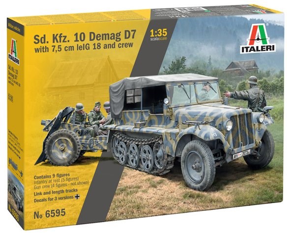 Italeri 6595 1/35 KFZ. 10 DEMAG D7 W/GUN (8346761986285)