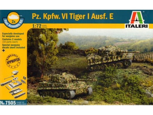 zItaleri 7505 1/72 FAST ASSBLY 2 KITS TIGER WW2 (8219028717805)