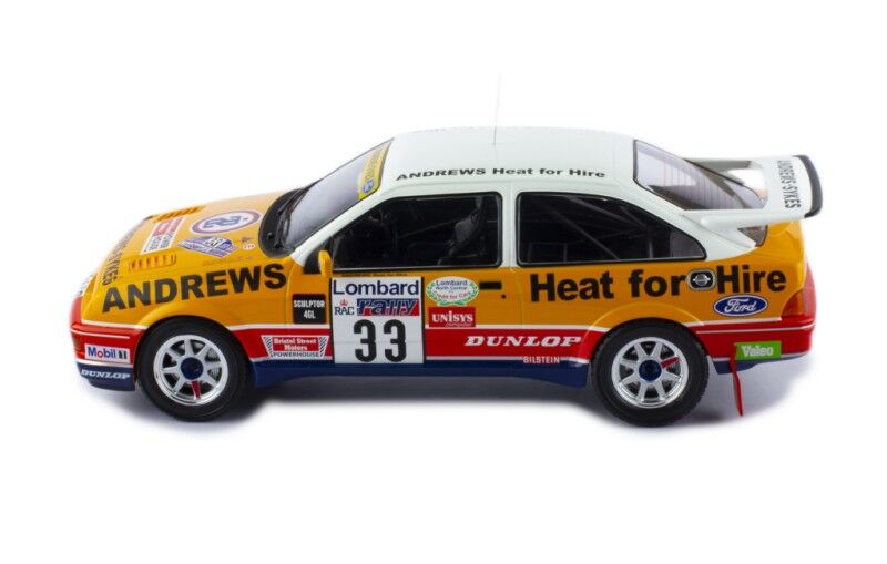 IXO Models 18RMC115.22 1/18 Ford Sierra RS Cosworth #33 R.Brookes - N.Wilson Lombard Rac Rally 1989 - Hobby City NZ