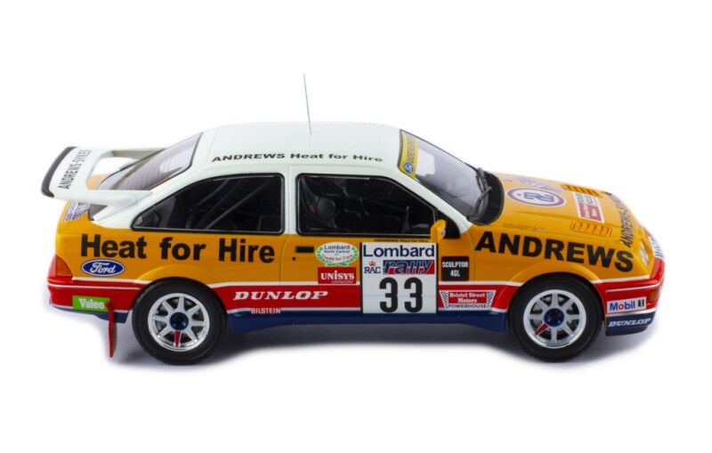 IXO Models 18RMC115.22 1/18 Ford Sierra RS Cosworth #33 R.Brookes - N.Wilson Lombard Rac Rally 1989 - Hobby City NZ