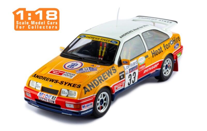 IXO Models 18RMC115.22 1/18 Ford Sierra RS Cosworth #33 R.Brookes - N.Wilson Lombard Rac Rally 1989 - Hobby City NZ
