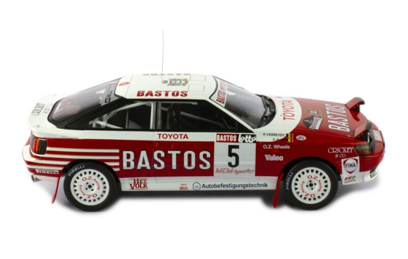 IXO Models 18RMC119.22 1/18 Toyota Celica GT-Four St165 #5 R.Verreydt - G.Biar Haspengouwrally 1990 - Hobby City NZ