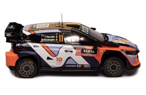 IXO Models 18RMC208.22 1/18 Hyundai i20 N Rally1 Hybrid #11 T.Neuville - M.Wydaeghe Safari Rally Kenya 2024 - Hobby City NZ