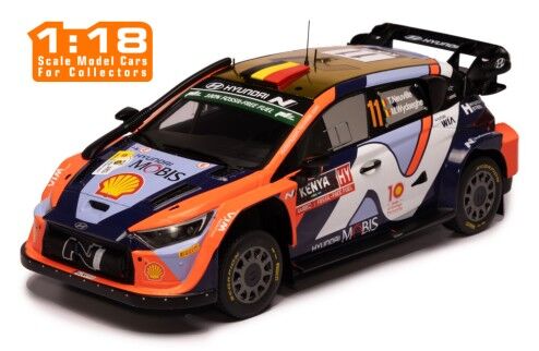 IXO Models 18RMC208.22 1/18 Hyundai i20 N Rally1 Hybrid #11 T.Neuville - M.Wydaeghe Safari Rally Kenya 2024 - Hobby City NZ