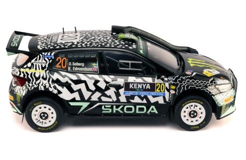 IXO Models 18RMC222.22 1/18 SKODA FABIA Rally2Â (2023)Â #22 O.Solberg - E.Edmondson Safari Rally Kenya 2024 - Hobby City NZ