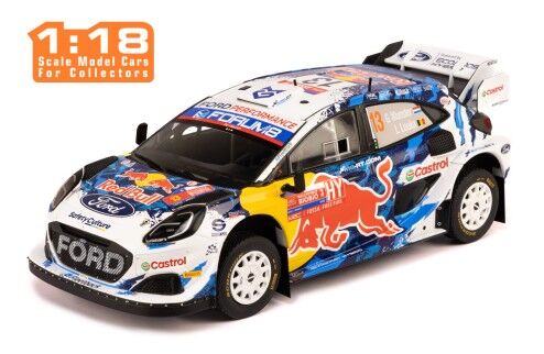 IXO Models 18RMC224.22 1/18 FORD PUMA Rally1 #13 G.Munster - L.Louka Rally Chile 2024 - Hobby City NZ